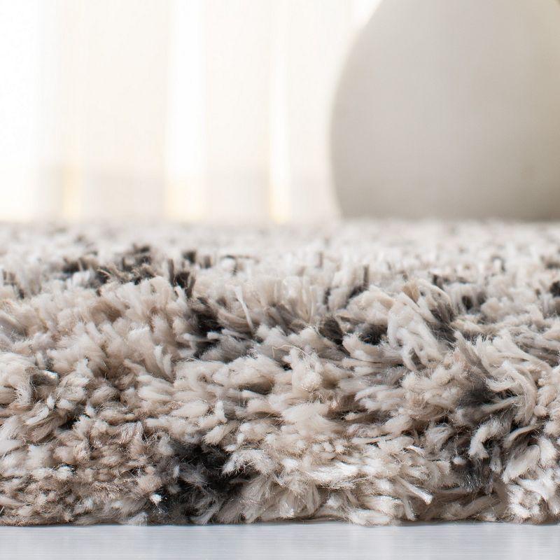 Iceland Shag ISG519 Power Loomed Runner Rug - Cream/Grey - 2'x8' - Safavieh