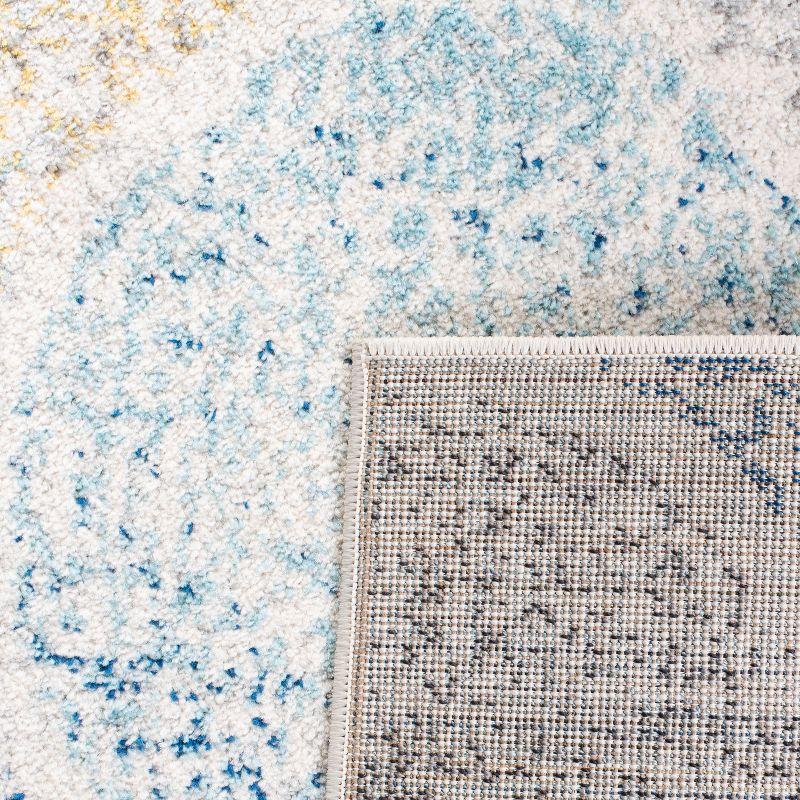 Madison MAD604 Power Loomed Indoor Area Rug - Ivory/Blue - 6'7"x9'2" - Safavieh