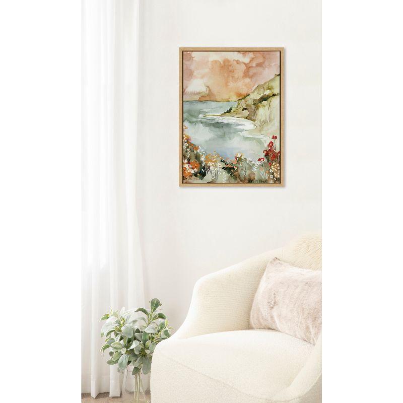 18" x 24" Sylvie Landscape 04 Framed Canvas by Annie Quigley - Kate & Laurel All Things Decor