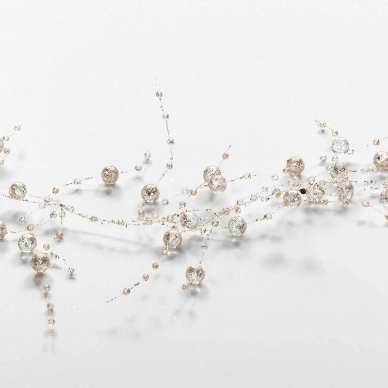 Sullivans Glittered Bead Garland 72"L Gold