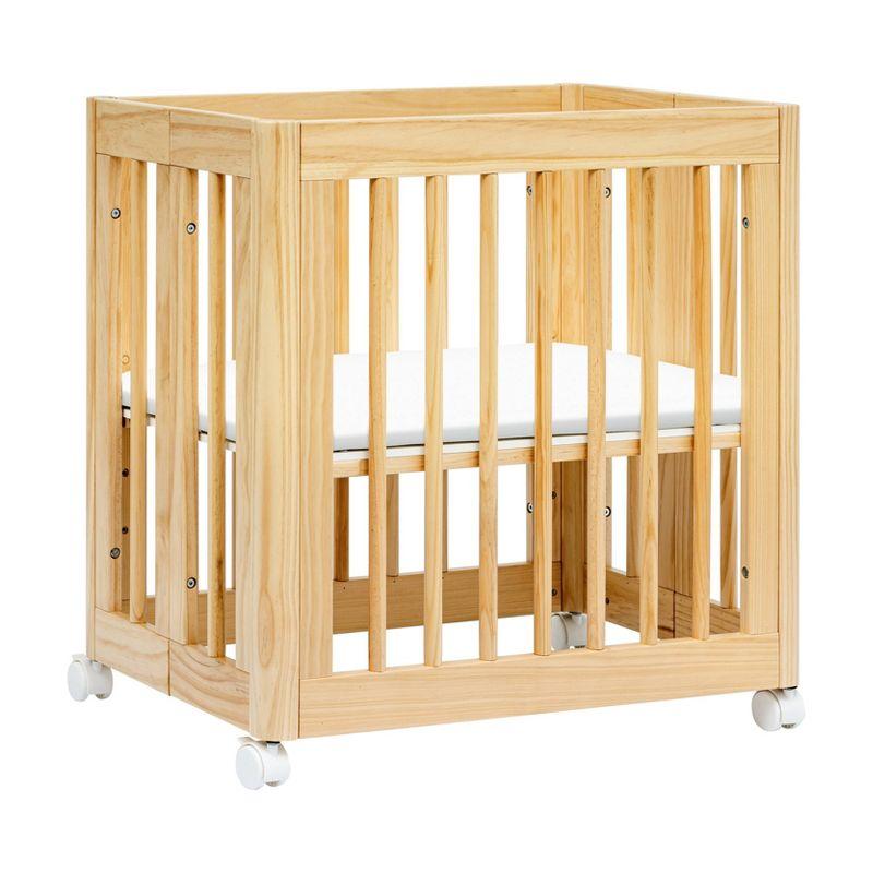 Babyletto Yuzu Natural Wood 8-in-1 Convertible Baby Crib with All Stages Conversion Kit