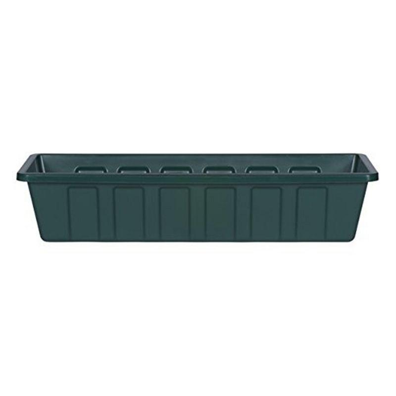 Novelty Poly-Pro Plastic Indoor/Outdoor Liner/Planter Flower Box, Green, 24 inch