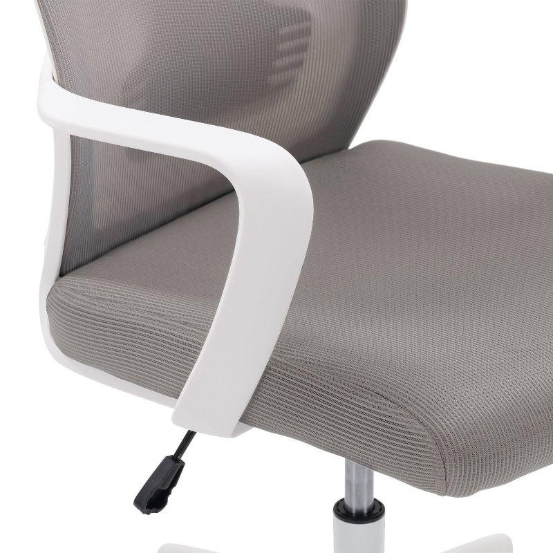 Ergonomic Swivel Mesh Office Chair with Lumbar Support - Gray