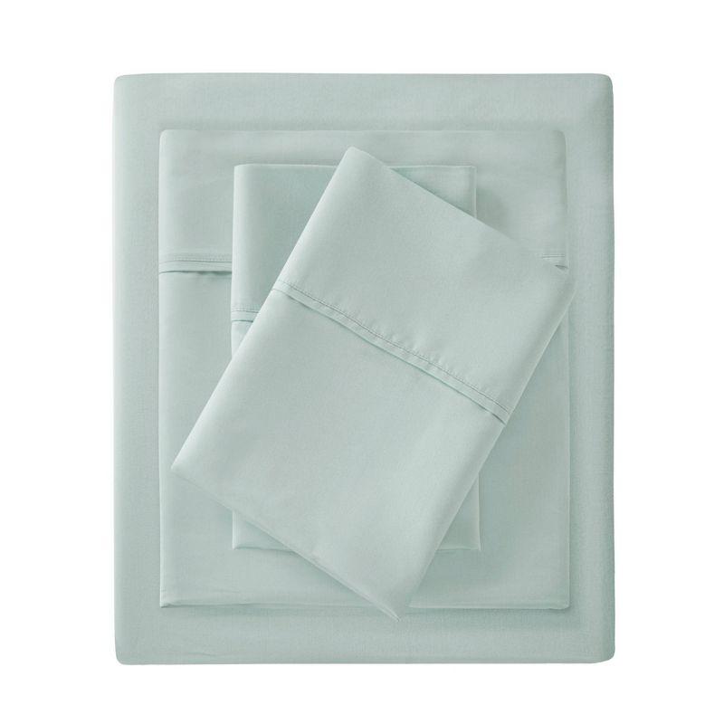 Aqua Organic Cotton King Deep Pocket Sheet Set