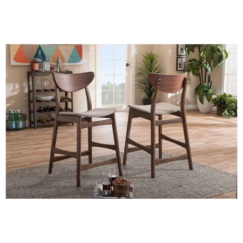 Latina Upholstered 17.55'' Counter Stool