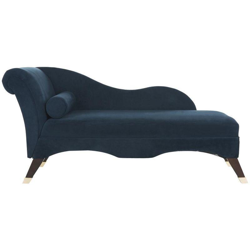 Caiden Vevlet Chaise with Pillow  - Safavieh