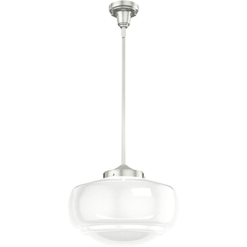 Saddle Creek 1 - Light Single Schoolhouse Pendant with Glass