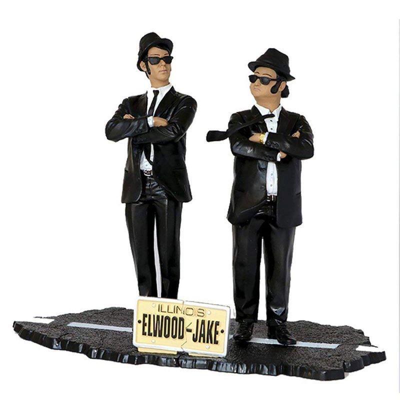 The Blues Brothers 7-Inch Jake and Elwood Figure Set with Street Base