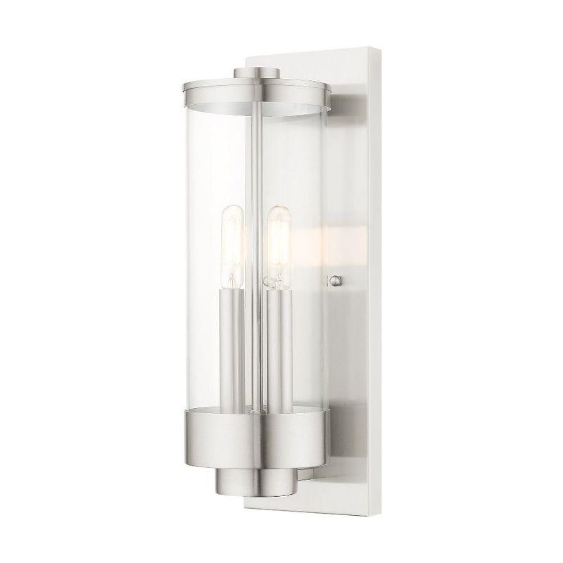 Livex Lighting Hillcrest 2 - Light Wall Light in  Brushed Nickel