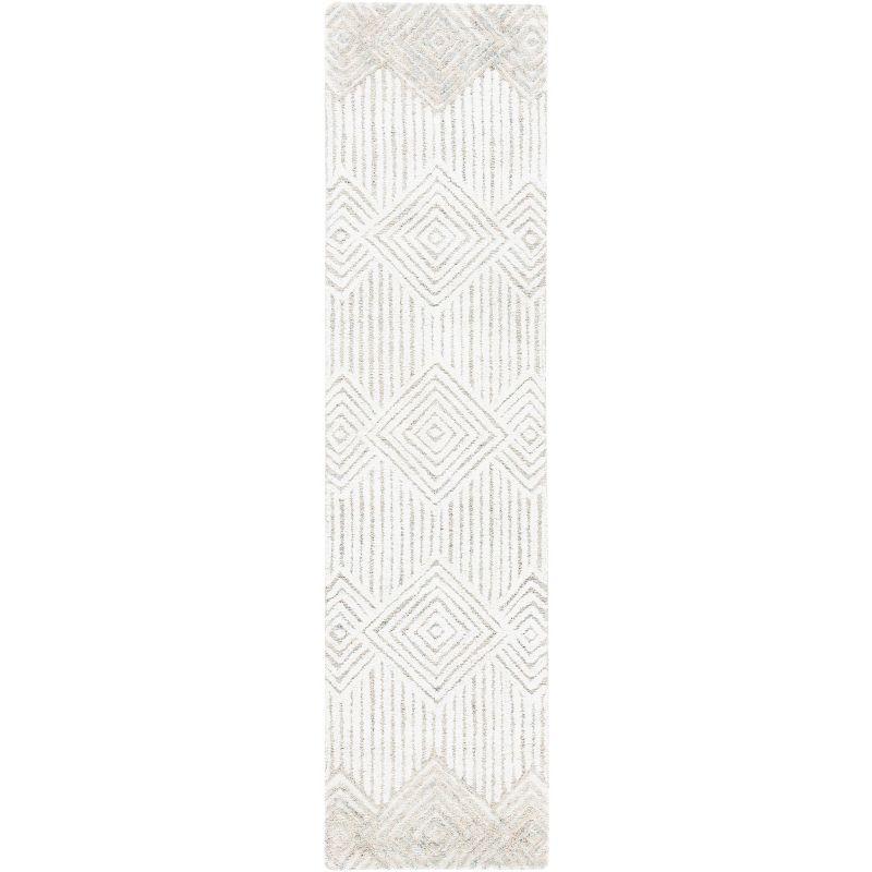 Metro MET401 Hand Tufted Runner Rug - Beige/Ivory - 2'3"x9' - Safavieh.