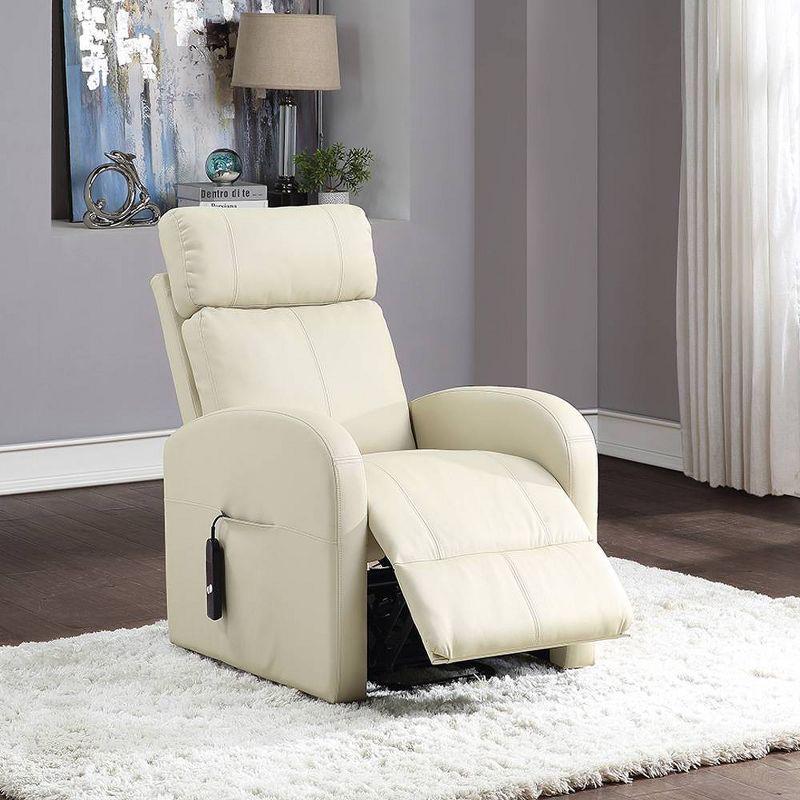 Ricardo 28.4" Wide Faux Leather Power Lift Assist Standard Recliner