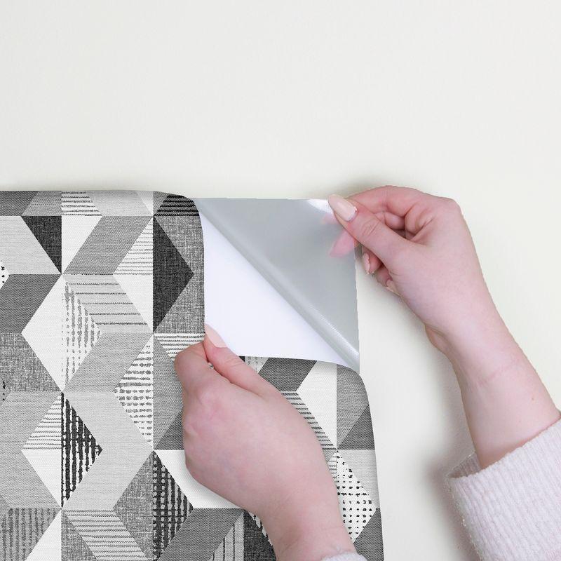 Transform Geo Mono Peel and Stick Wallpaper