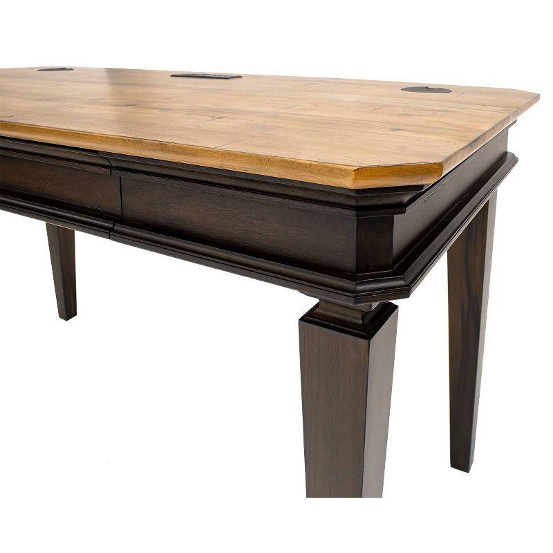 Martin Furniture Sonoma Writing Desk Brown: Stained Wood Finish, Metal Hardware, 54" Wide Desk with Drawer