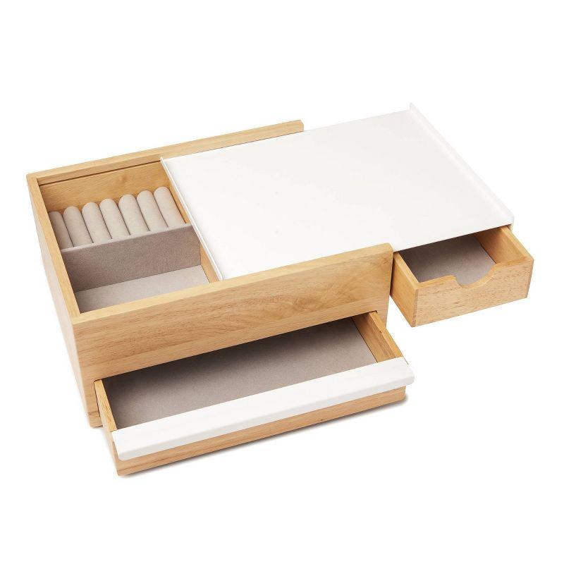 Umbra Stowit White and Neutral Jewelry Box Storage