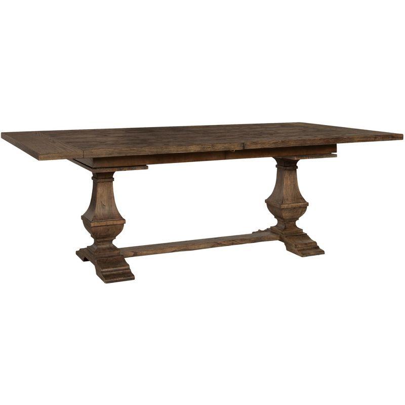 Wexford Brown Oak Extendable Rectangular Dining Table