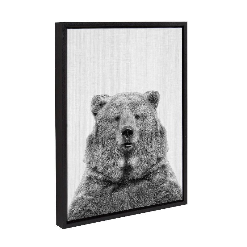 18" x 24" Sylvie Bear Framed Canvas by Simon Te Tai - Kate & Laurel All Things Decor