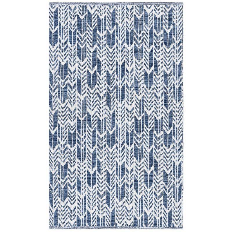 Montauk MTK609 Hand Woven Indoor Accent Rug - Navy/Ivory - 3'x5' - Safavieh