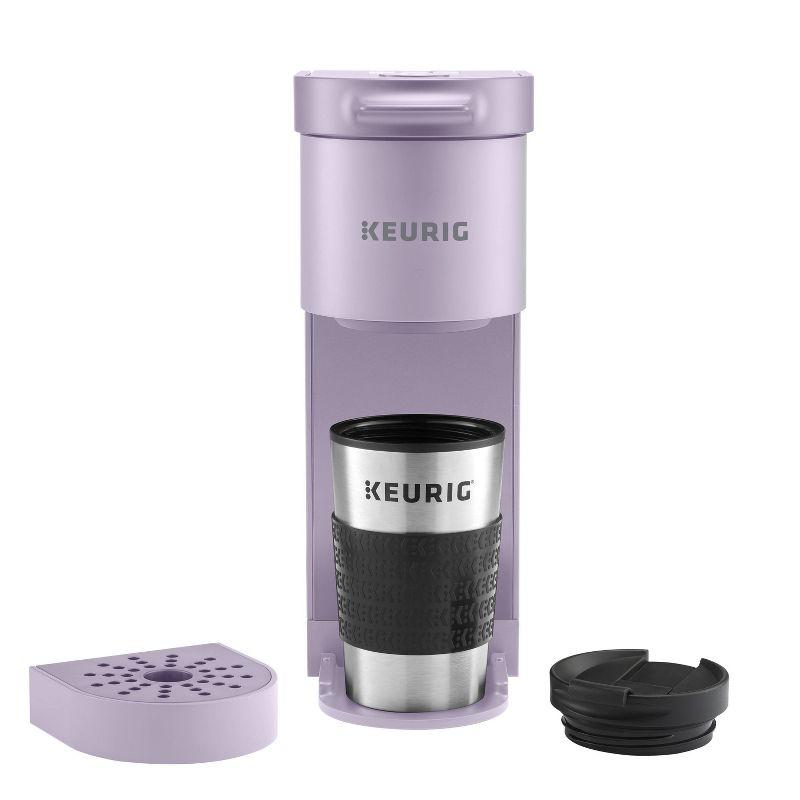 Keurig K-Mini Go Single-Serve K-Cup Pod Coffee Maker Violet: Compact Electric Brewer, 12 oz Capacity, Uses K-Cups & Pods