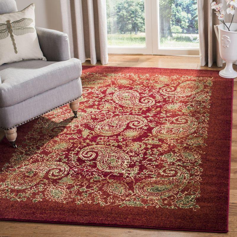 Lyndhurst LNH224 Power Loomed Area Rug - Red/Multi - 8'x11' - Safavieh