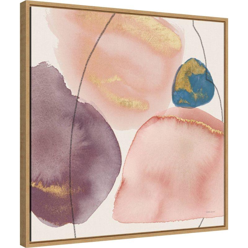 Amanti Art 22" x 22" Petal Passion XI Eventide by Beth Grove Framed Canvas Wall Art Print: Modern Lithograph, Polystyrene Frame