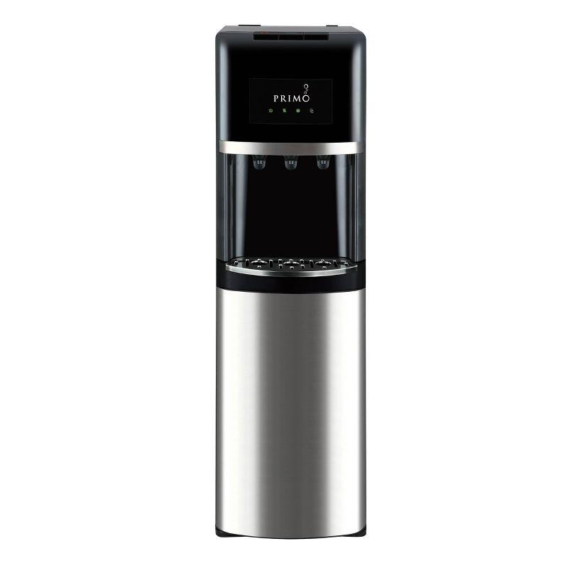 Primo Deluxe Bottom Loading Stainless Steel Electric Water Dispenser Black: Hot/Cold, 5 Gallon, Energy Star Certified