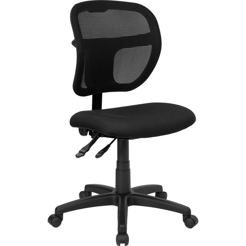 Black Mesh Mid-Back Swivel Task Office Chair