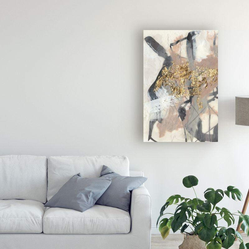 Trademark Fine Art -Jennifer Goldberger 'Golden Blush I' Canvas Art