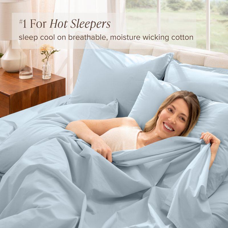 Bare Home 100% Cotton Percale Sheet Set