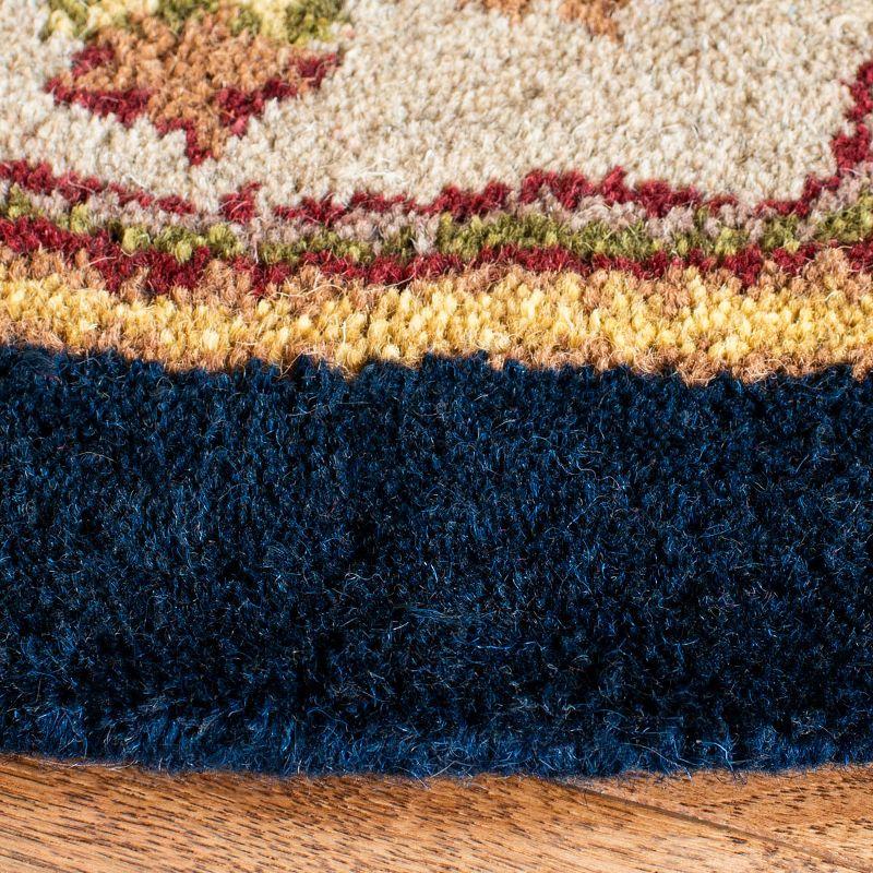 Heritage HG512 Handmade Area Rug - 4'x4' - Multi/Red - Safavieh