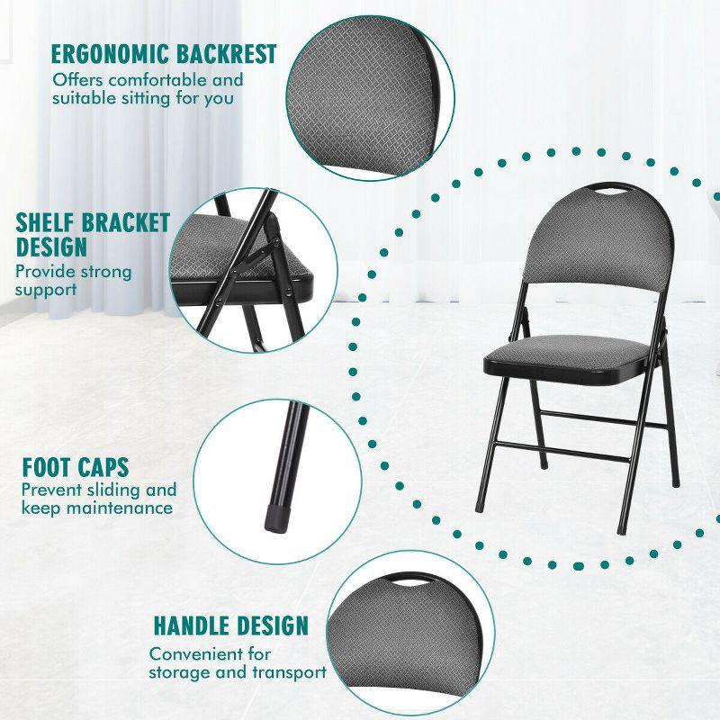 Fabric Padded Office Folding Chairs Folding Chair Set