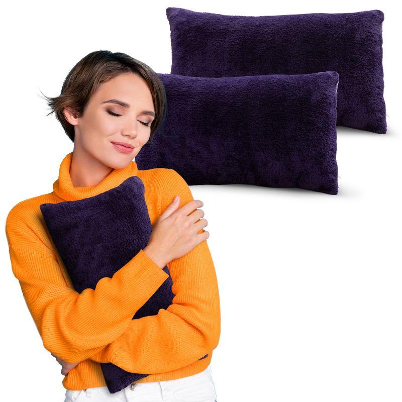 Cheer Collection Reversible Throw Pillow (Set of 2)