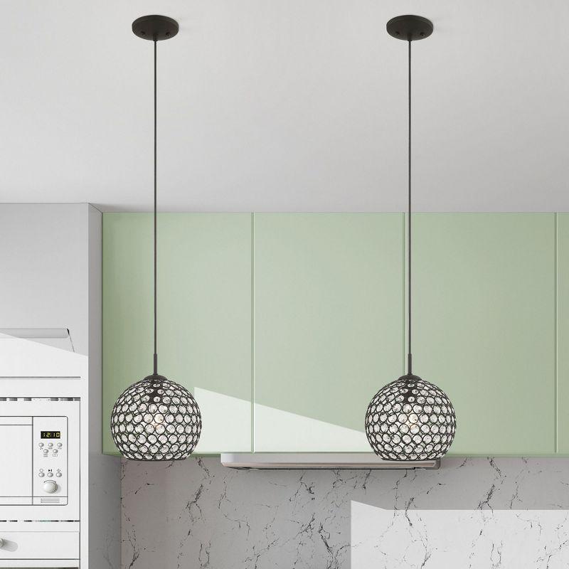 Livex Lighting Cassandra 1 - Light Pendant in  Black