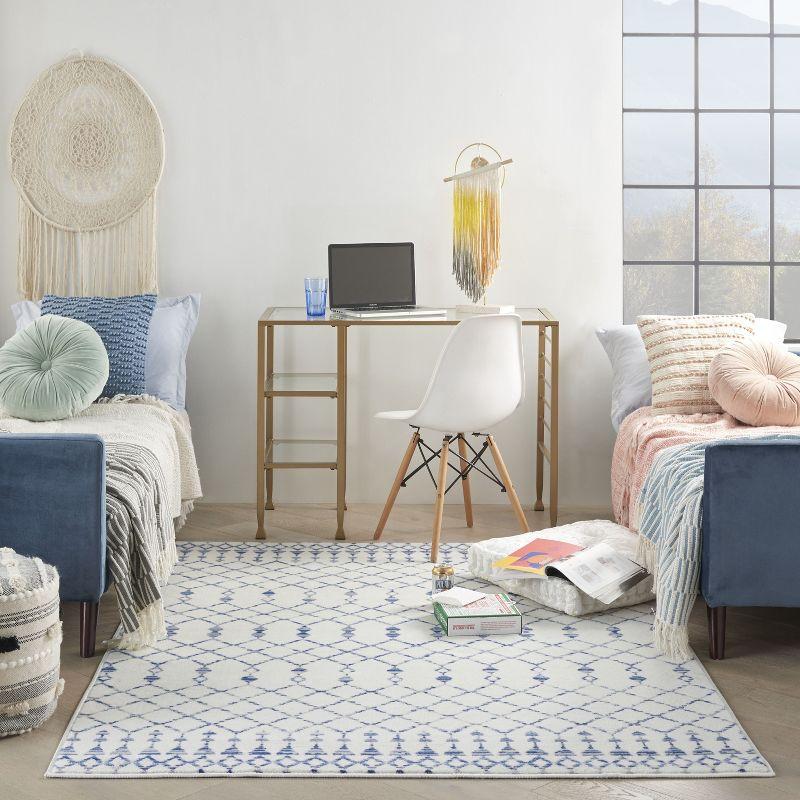 Nourison Whimsicle WHS02 Indoor only Area Rug - Ivory 6' x 9'