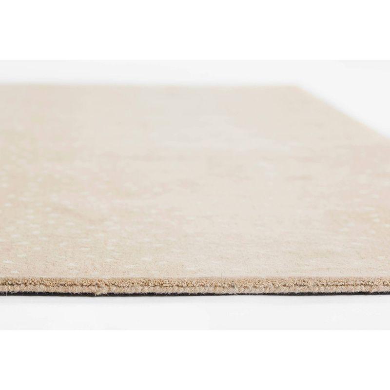 Savannah Whisper Hand-Tufted Wool Rectangular Rug in Beige