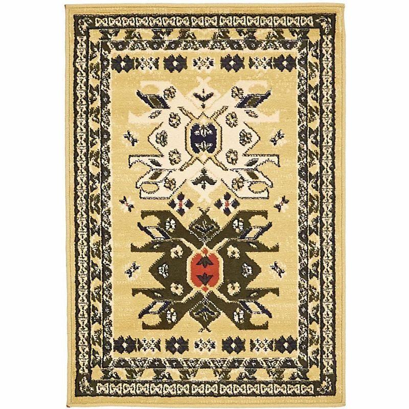 Unique Loom 2' 0 x 3' 1 Cream Taftan Oasis Area Rug