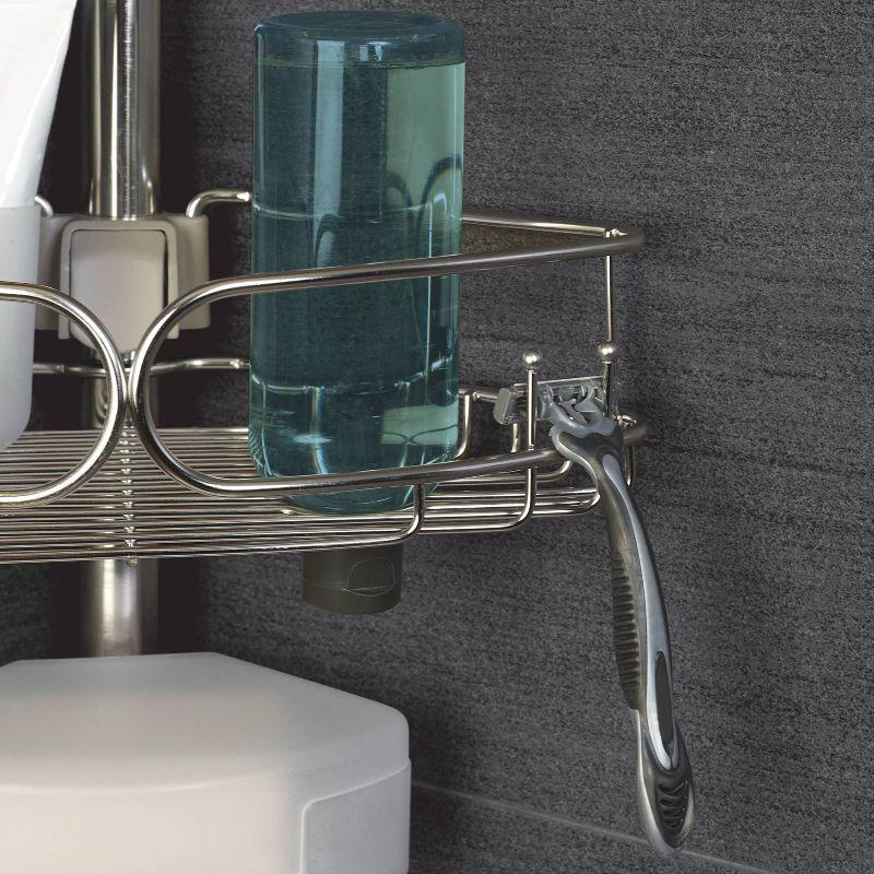 Rebrilliant Gare Tension Pole Stainless Steel Shower Caddy