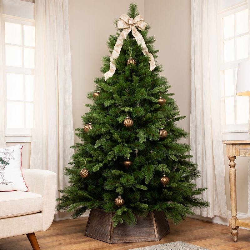 Realistic Green Pine Full Artificial Christmas Tree - 6.5' Unlit