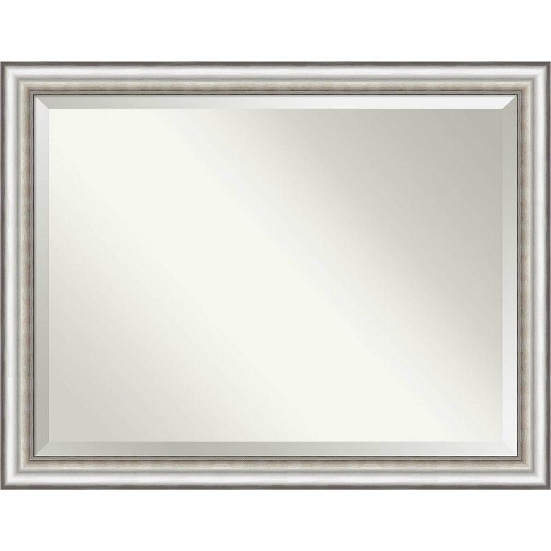 45" x 35" Silver Beveled Rectangular Wall Mirror