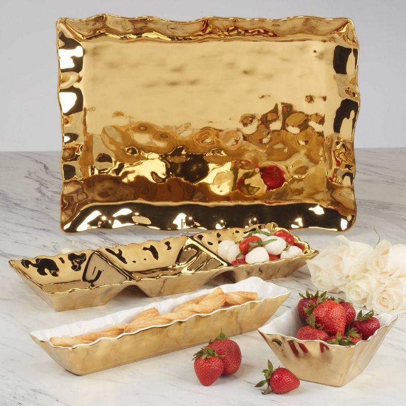 Certified International Gold Coast Rectangular Platter