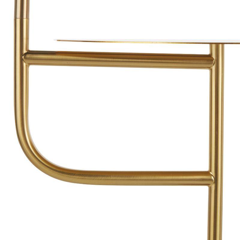 Symbol Contemporary/Glam Floor Lamp with Integrated Table & Marble Base - LumiSource: Tall, LED, UL Listed