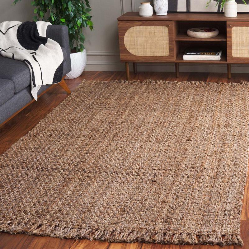 Coastal Haven Hand-Woven Jute Area Rug, Natural, 5' x 8'