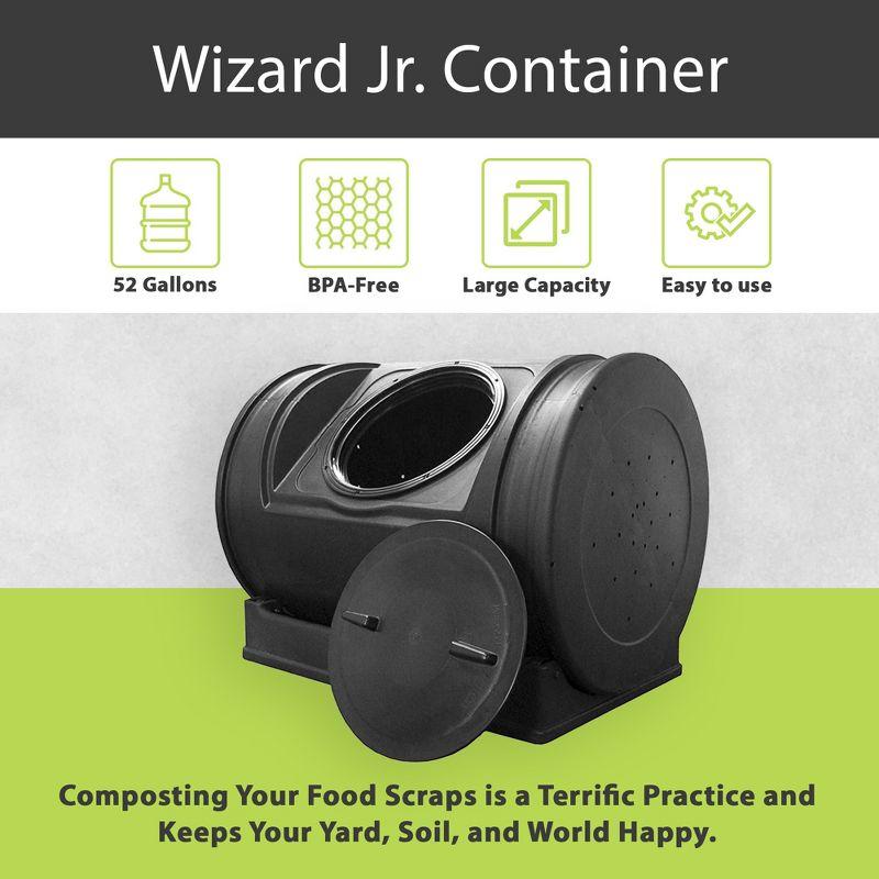 Compost Wizard Jr. Black 7 Cu Ft Plastic Outdoor Tumbler Composter