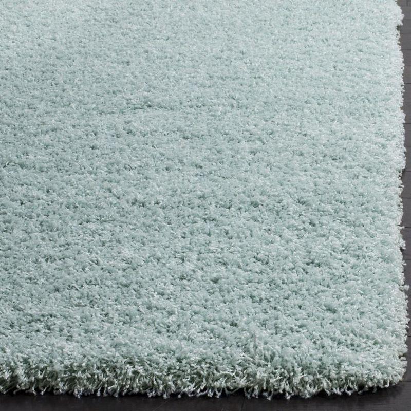 Laguna Shag SGL303 Power Loomed Indoor Area Rug - Light Blue - 6'7"x6'7" - Safavieh.