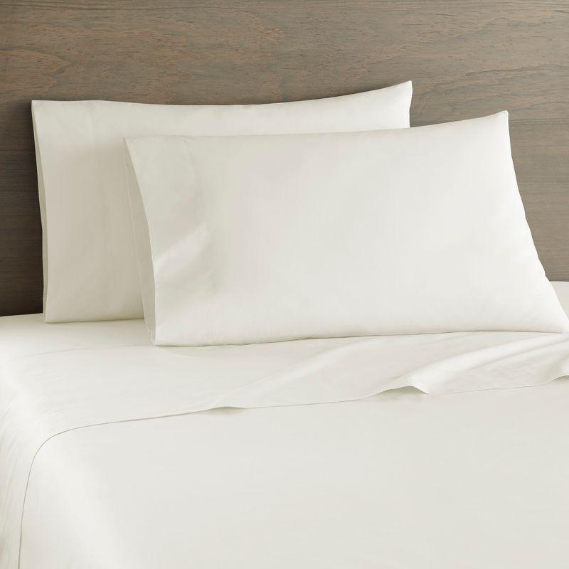 Twin Alabaster Cotton Percale Sheet Set