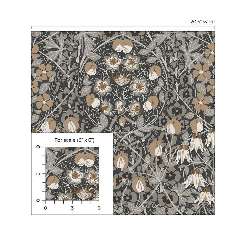 NextWall Tulip Garden Peel and Stick Wallpaper: Vintage Floral, Repositionable, Washable, Self-Adhesive, 30.75 Sq Ft Coverage