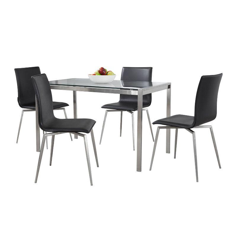 Fuji-Mason 5 - Piece Glass Top Dining Set