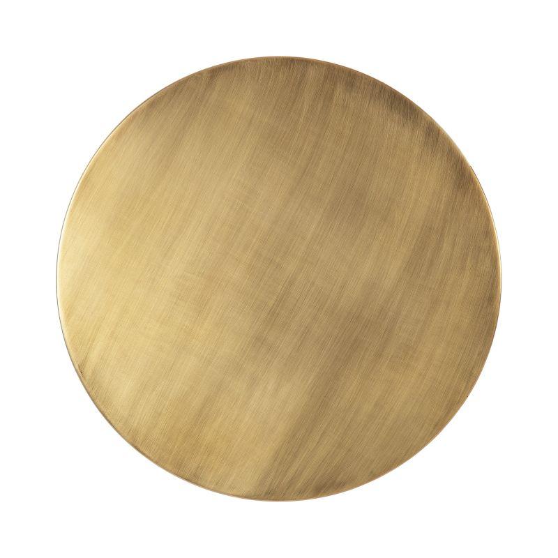 Kate and Laurel Aja Round Metal Side Table, 15x15x23, Gold