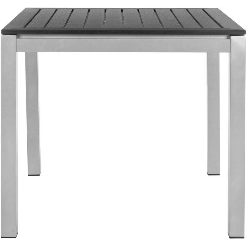 Onika 32" Black and Gray Aluminum Square Dining Table