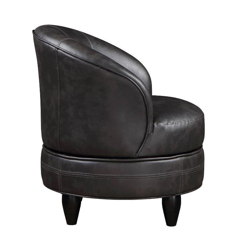 Sophia Faux Leather Accent Chair Gray - Steve Silver Co.