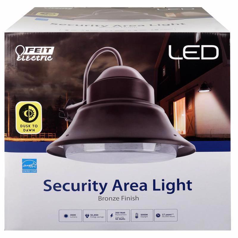 1 - Head Hardwired Dusk to Dawn Outdoor Security Area Light